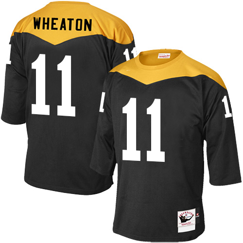 Men's Elite Markus Wheaton Mitchell and Ness Jersey Black Home - #11 1967 Throwback NFL Pittsburgh Steelers